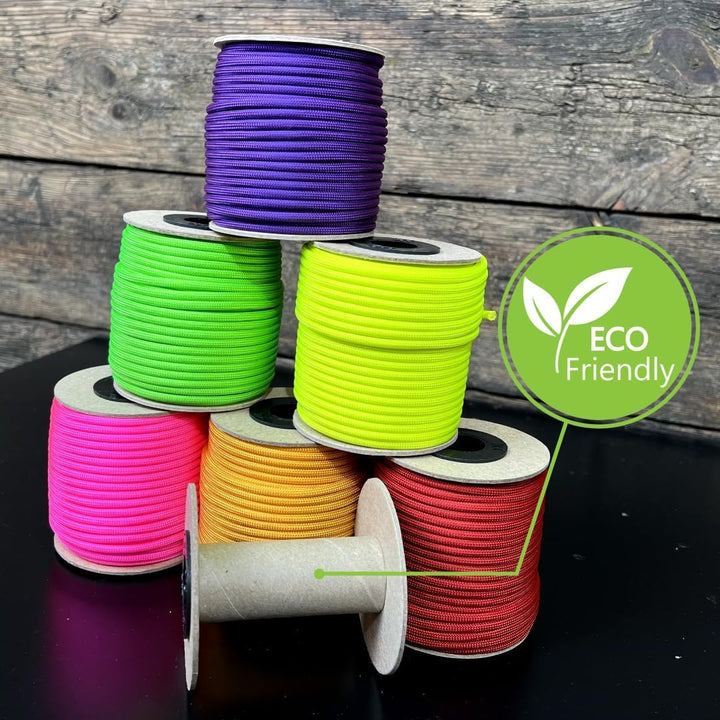 Paracord 4 mm, 20+ Militärfarben (15 m, 30 m, 50 m, 100 m, 300 m) | Ideal zum Basteln, Camping, Outd