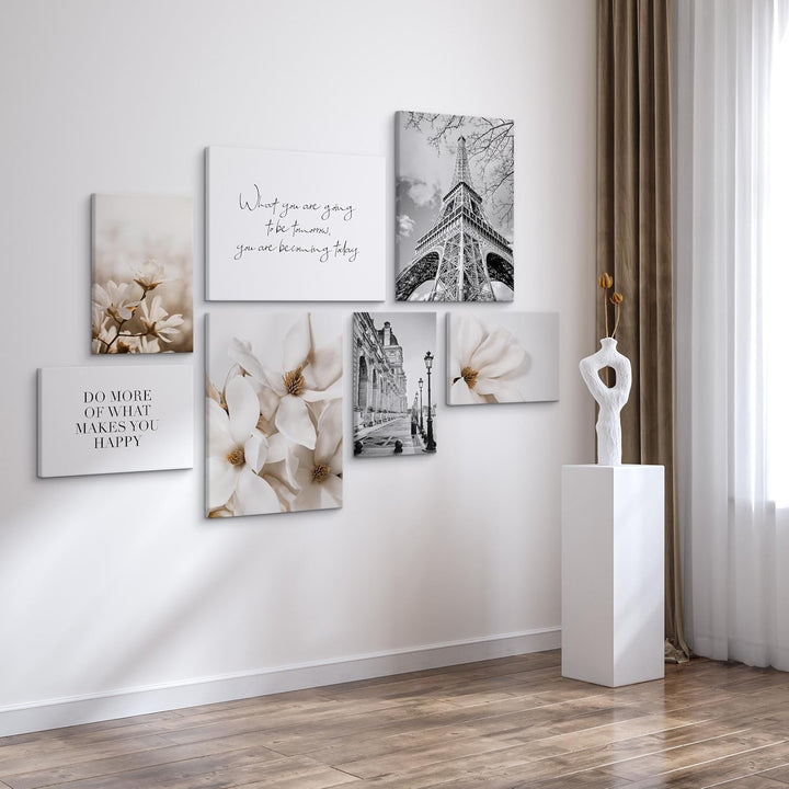 Muralo - Wandbilder Set - Leinwand Bilder Set Aufhängefertig - Bilder für Wohnzimmer Schlafzimmer -