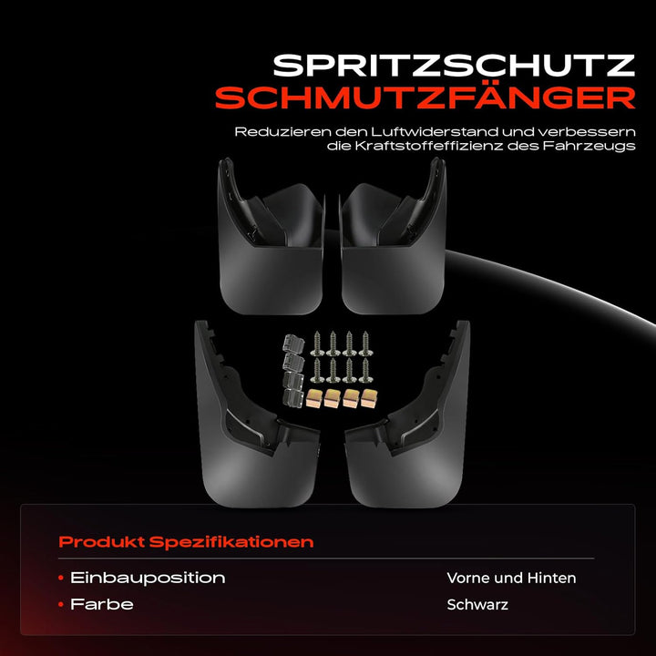 Frankberg 4X Spritzschutz Schmutzfänger Kompatibel mit S-h-a-r-a-n 7M8 7M9 7M6 1.9L 2.0L 2002-2010