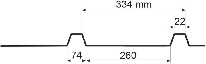 10m Länge 45/334 Profilfüller Dichtprofil Sickenfüller Füllerleiste 45/334 (031)