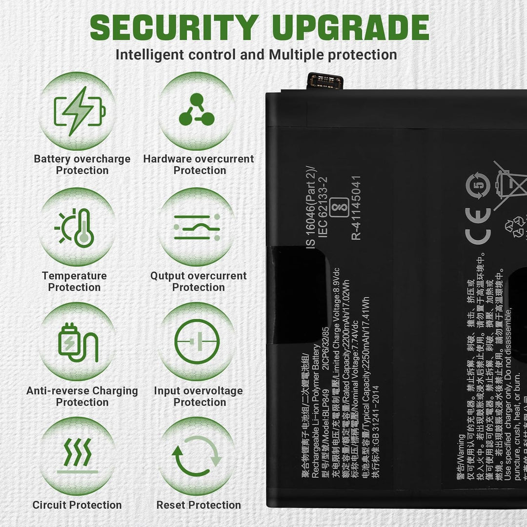 Neu BLP849 Akku Ersatz Kompatibel mit Realme GT 5G Ersatzbatterie mit aktualisiertem Reparaturwerkze