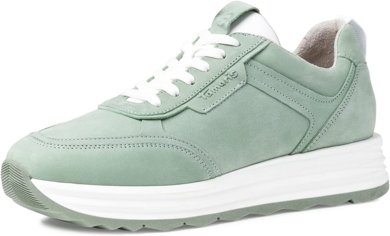 Tamaris Damen 1-1-23708-28 Sneaker 39 EU Sage Nubuc, 39 EU Sage Nubuc