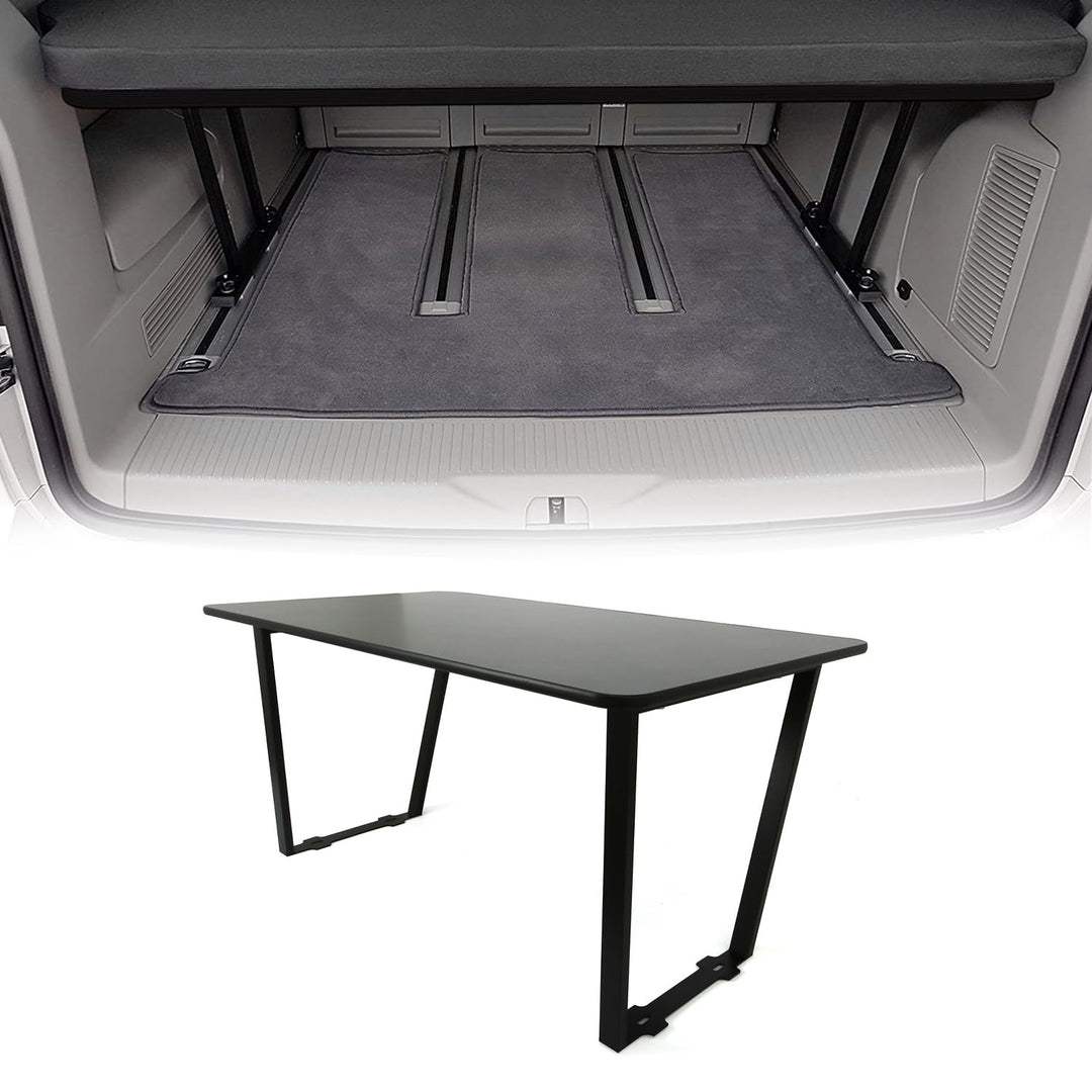 OMAC Multiflexboard Bettverlängerung Ablage kompatibel mit Volkswagen T7 2024-2025 Schwarz 3X