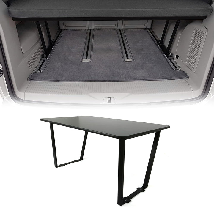 OMAC Multiflexboard Bettverlängerung Ablage kompatibel mit Volkswagen T7 2024-2025 Schwarz 3X