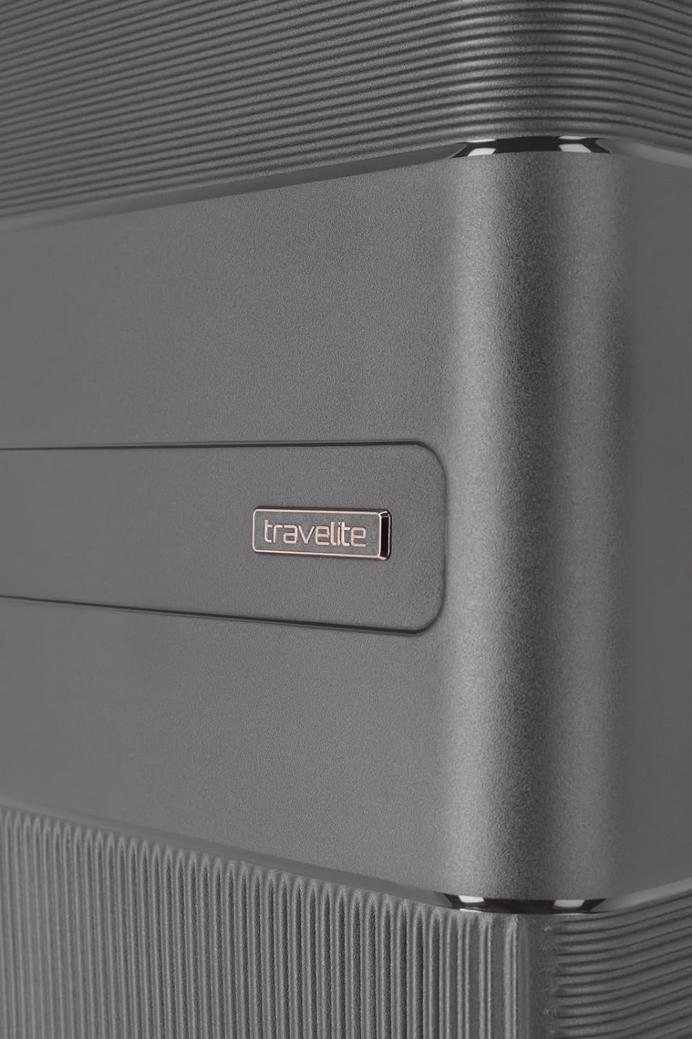 travelite 4-Rad Hartschalen Koffer gross mit TSA Schloss, Gepäck Serie WAAL: Stabiler Trolley mit re