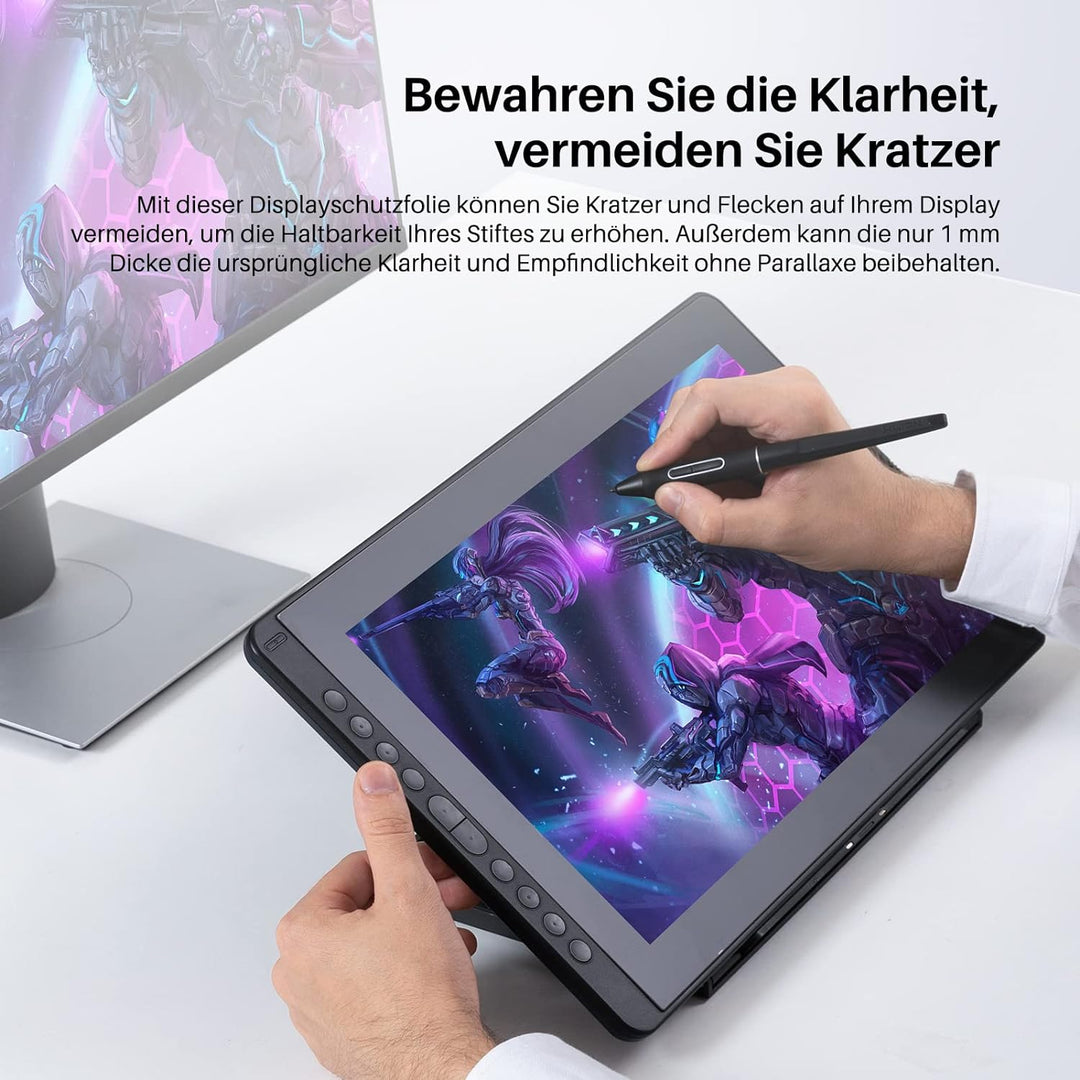 HUION Displayschutzfolie KAMVAS 16 (2021) Zeichentablett, Anti-Glare 15,6 Zoll Displayschutzfolie Gr