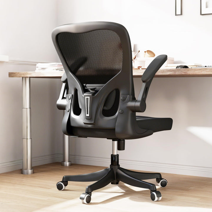 Monhey Ergonomischer Bürostuhl, hohe Rückenlehne, Netzstoff, Computer-Schreibtischstuhl mit hochklap