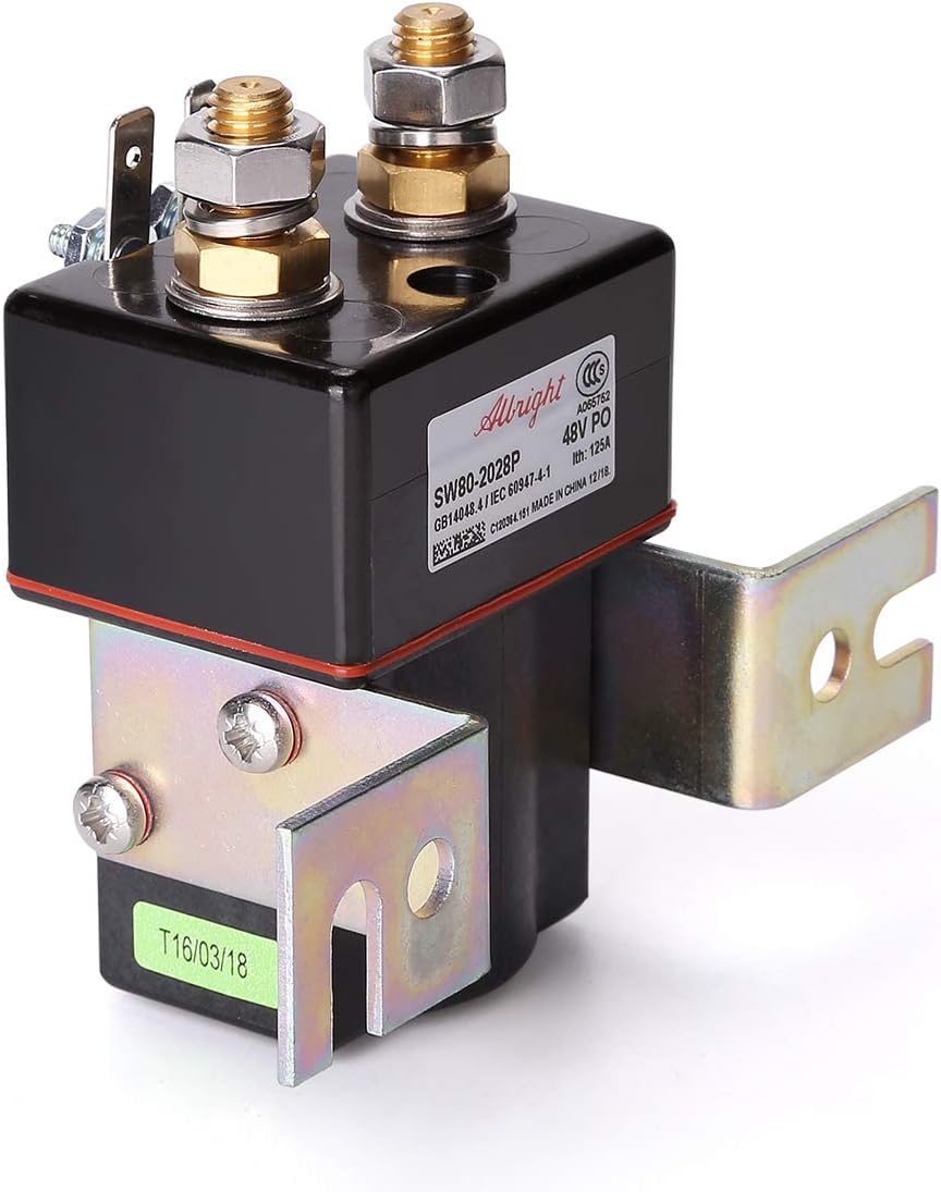 10L0L Albright Magnetmagnet 48 V, 4 Klemmen, für Club Car DS & Precedent 2000 Up Elektro-Golfwagen O