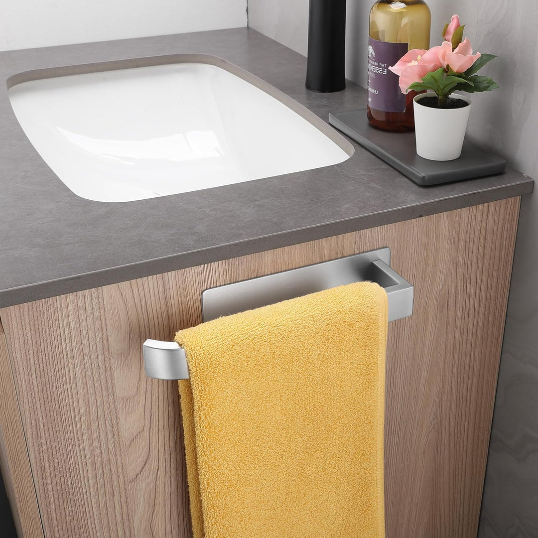 ALOCEO Handtuchhalter ohne Bohren Selbstklebende Handtuchhalter Küche Badezimmer Gebürstet Edelstahl