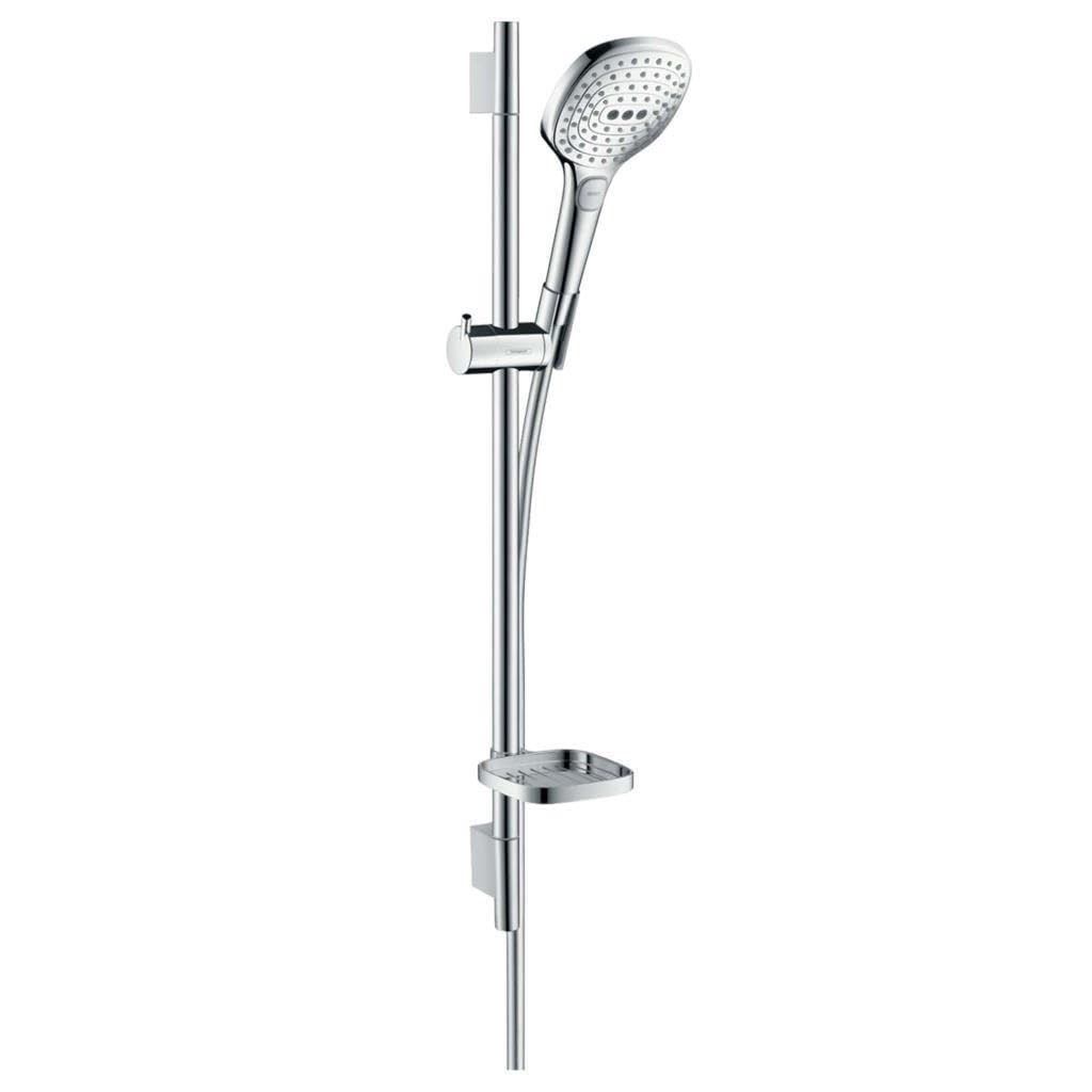 hansgrohe Raindance Select E 120 wassersparendes Duschset 0,65m,3 Strahlarten, Chrom
