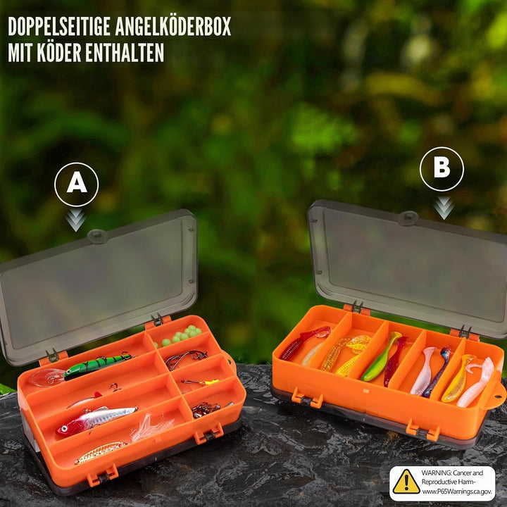 THKFISH Angelrute und Rolle Combo mit Rucksack, Teleskop-Angelrute Spinnrolle Kit mit Angelködern, Z