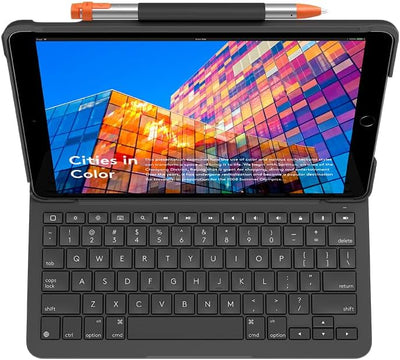 Logitech SLIM FOLIO iPad Air (3. Generation) Tastatur-Case mit integrierter kabelloser Tastatur (Mod