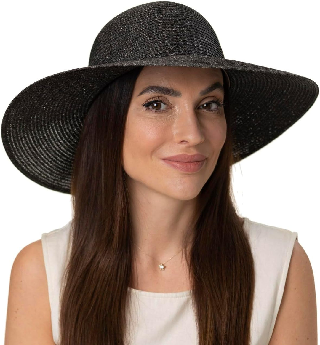 Stetson Livetta Toyo Schlapphut Damen - Aus Toyo-Stroh (100%) - Mit Schweissband - Extrabreite Kremp