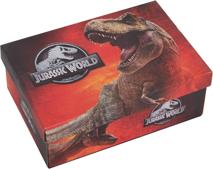 Jurassic World Jungen Canvas Turnschuhe Dino Turnschuhe Kinder Dinosaurier Easy Touch Fasten Sport P