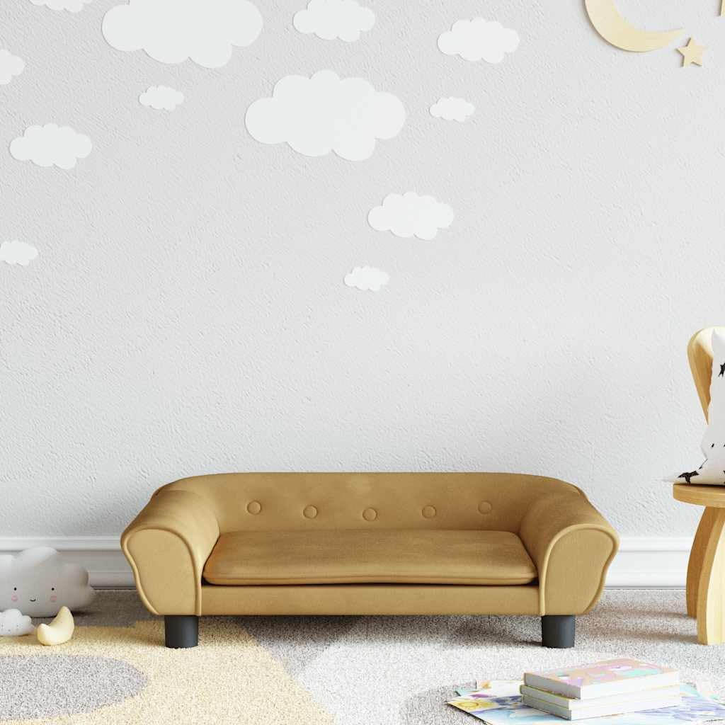 vidaXL Kindersofa, Couch für Kinder, Kindercouch mit runden Kanten, Kindersessel Minisofa Polstersof