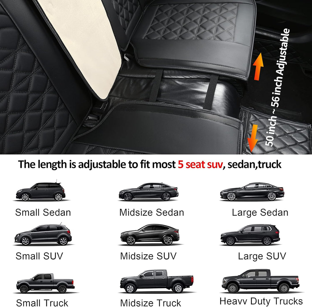 JDWBT Luxus Autositzbezüge Kunstleder Komplettset, Sitzbezüge Auto Universal, Auto Sitzbezüge Kompat