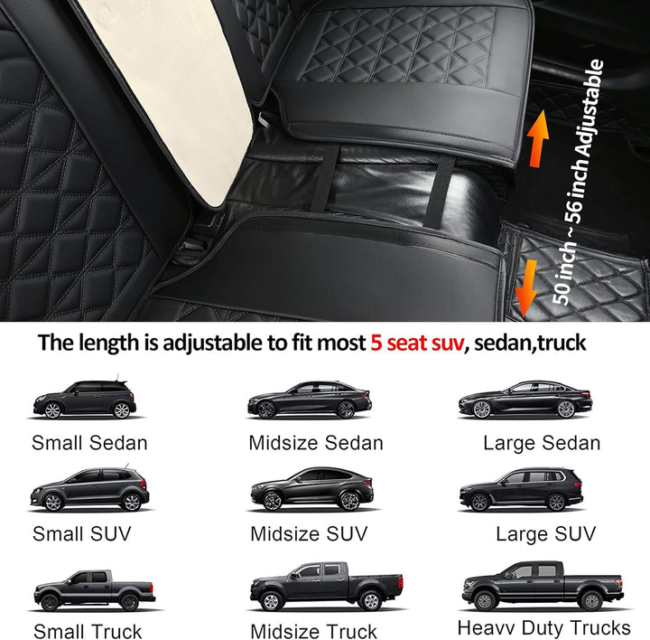 JDWBT Luxus Autositzbezüge Kunstleder Komplettset, Sitzbezüge Auto Universal, Auto Sitzbezüge Kompat