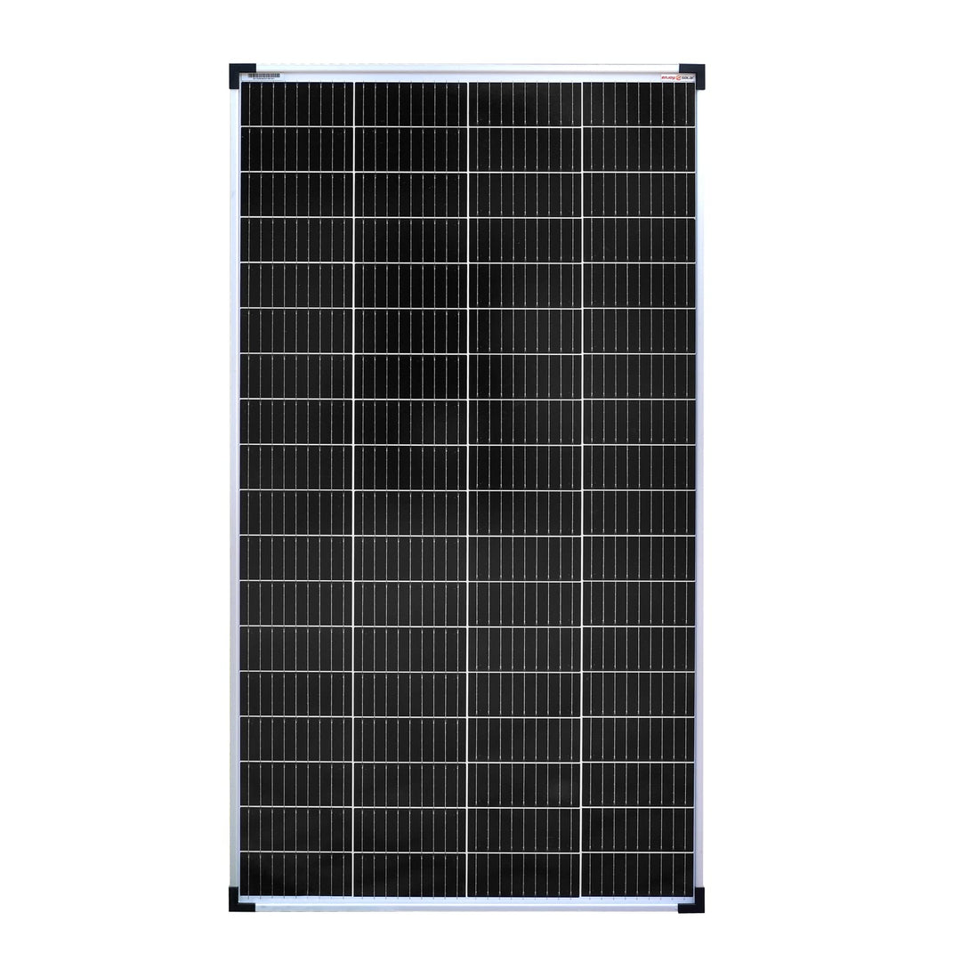 enjoy solar® 150W 36V Monokristallines Solarmodul, PERC 9BB - Solarpanel ideal für Wohnmobil, Balkon
