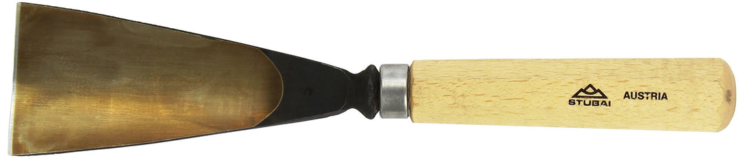 STUBAI Stemmeisen Stechbeitel Serie 52 - Form 5 | Gerades Hohleisen - 60 mm, mit Holzgriff, zum Vors