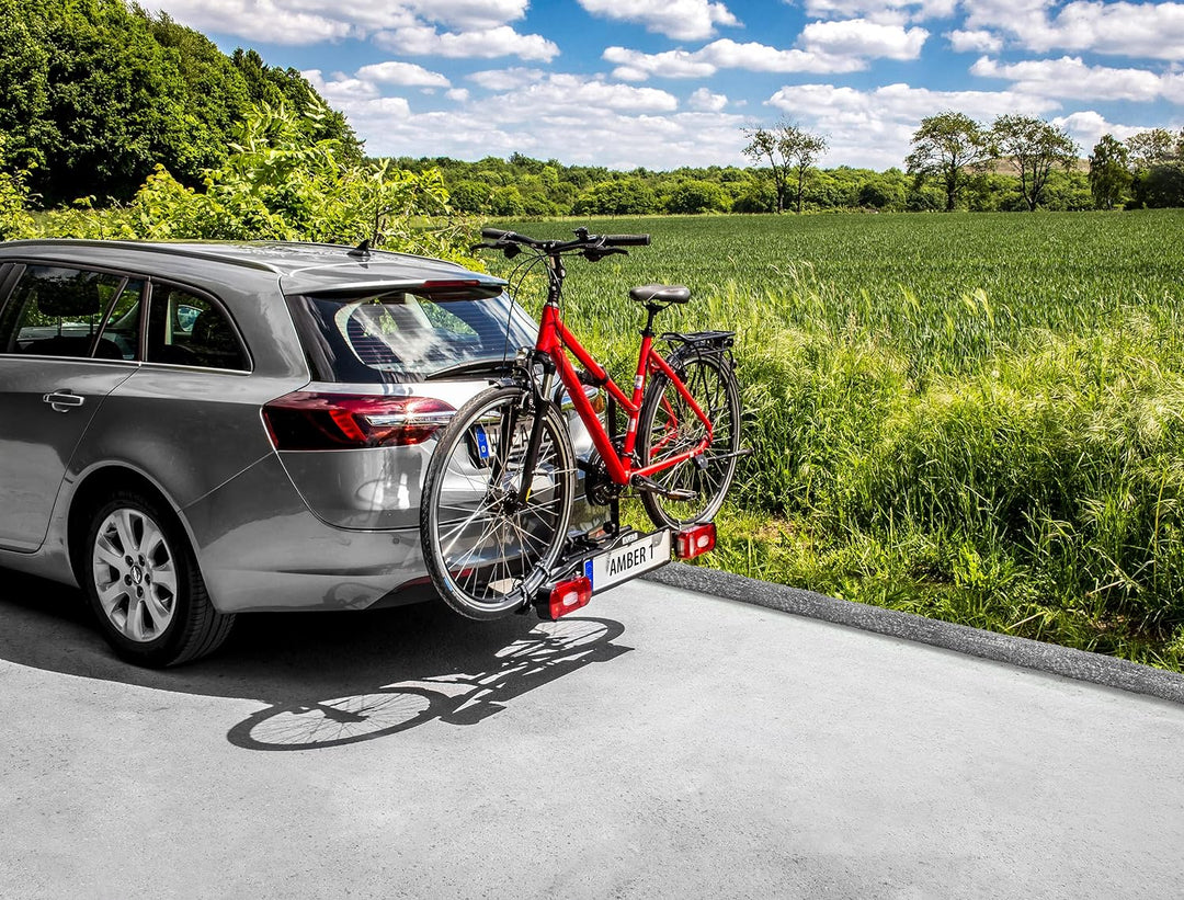 EUFAB 11559 Fahrradträger AMBER 1, E-Bike geeignet, teilweise vormontiert, für 1 Fahrrad, für