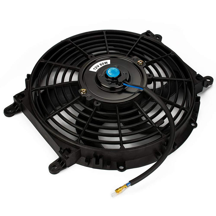 Jtron Universal Elektro Kühlerlüfter Slim Fan Push Pull Motorblatt FAN 12 V 80 Watt Montagesatz (10