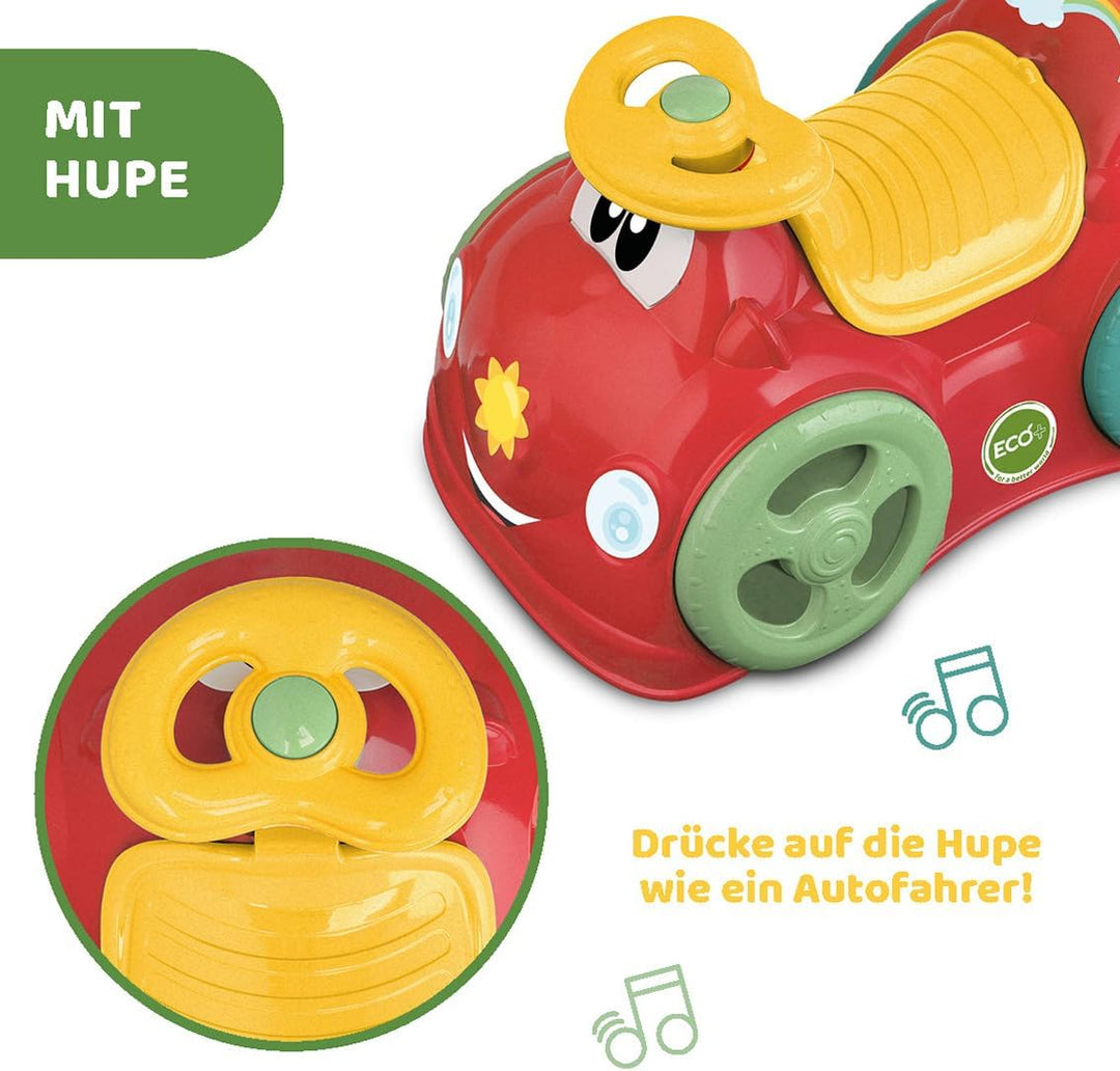Chicco Rutscher All Around Eco+ Rot, Geeignet für 1-3 Jahre (bis 20 kg), Made in Italy, 75% Recycelt