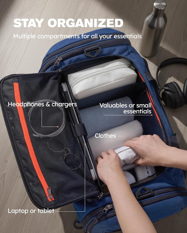 Tolaccea Sporttasche 56–70L für Herren & Damen – Erweiterbare Reisetasche mit Schuhfach & Nassfach,