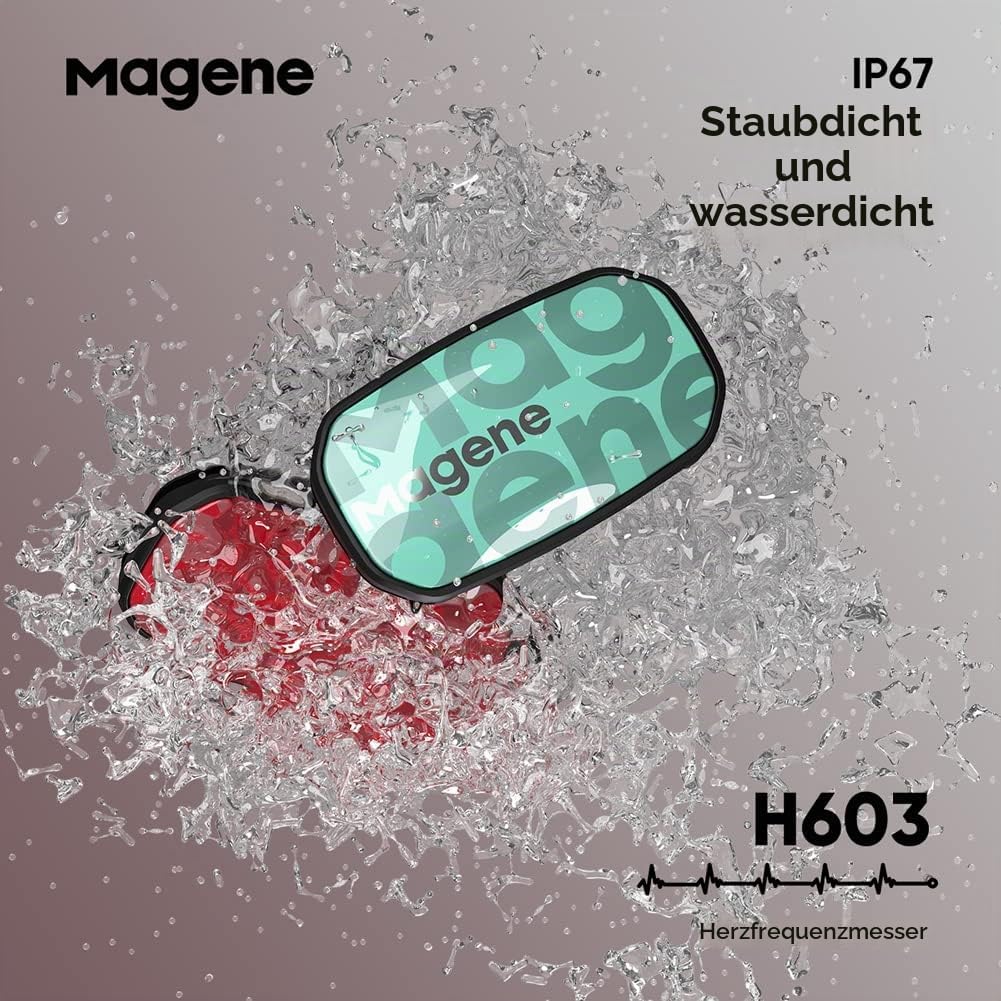 Magene H603 Pulsmesser Brustgurt HRM Fitness Tracker IP67 wasserdichte Unterstützung Bluetooth 4.2 u