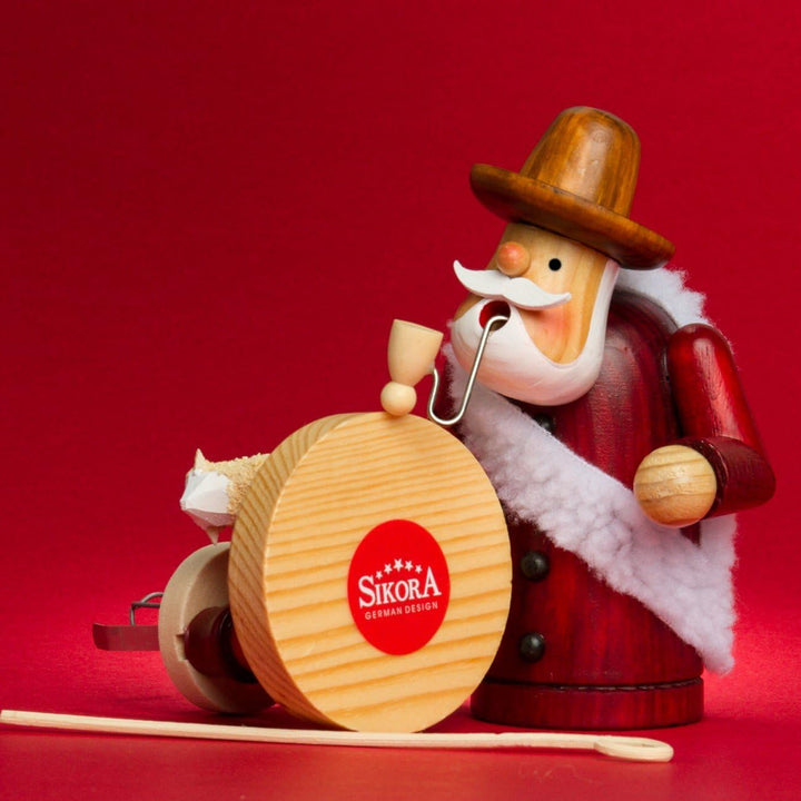 Sikora RM-A Räuchermännchen aus Holz 3 Grössen Verschiedene Motive, Farbe/Modell:A15 rot - Schäfer,