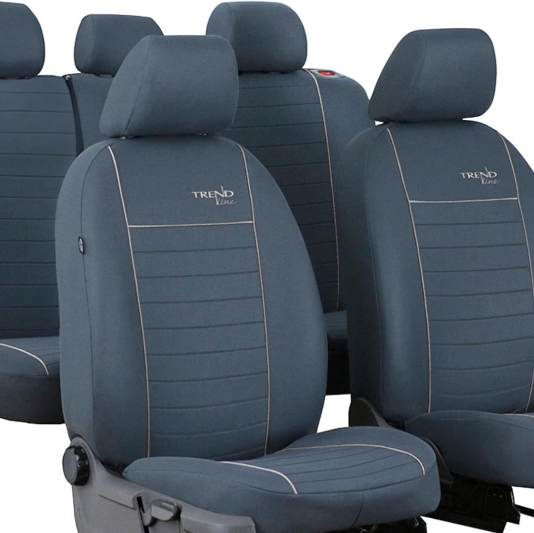 Autositzbezüge 2+3 - Universal Auto Sitzauflagen Set - Dreilagig Auto Sitzbezüge mit Reissverschluss