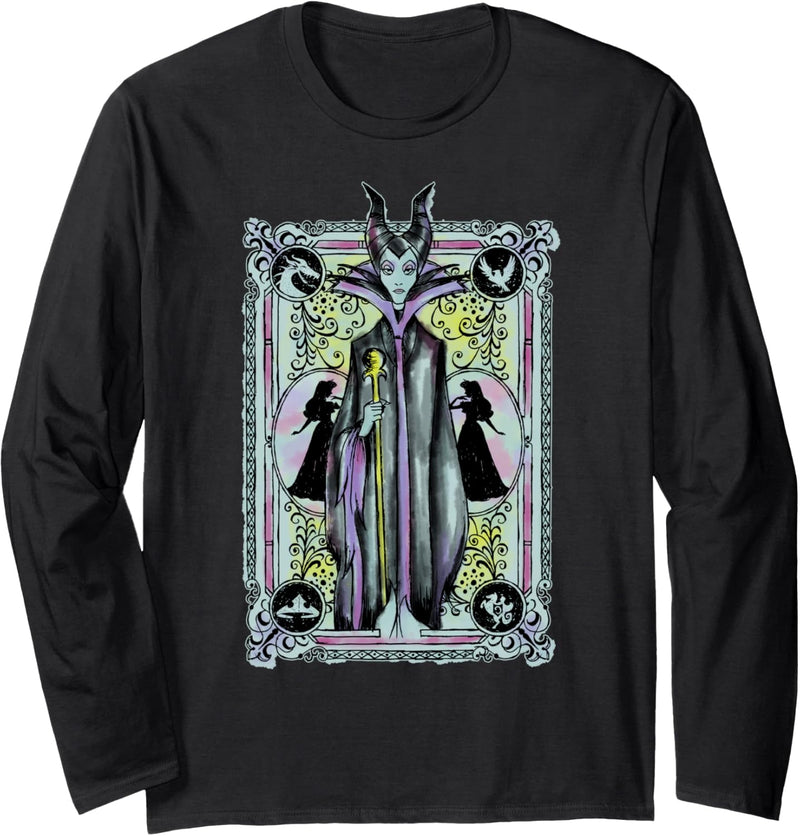 Disney Sleeping Beauty Maleficent And Aurora Card Langarmshirt