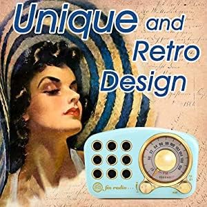 Radio Feegar Retro Bluetooth Lautsprecher,Vintage FM Radio mit altmodischem klassischem Stil,Starke