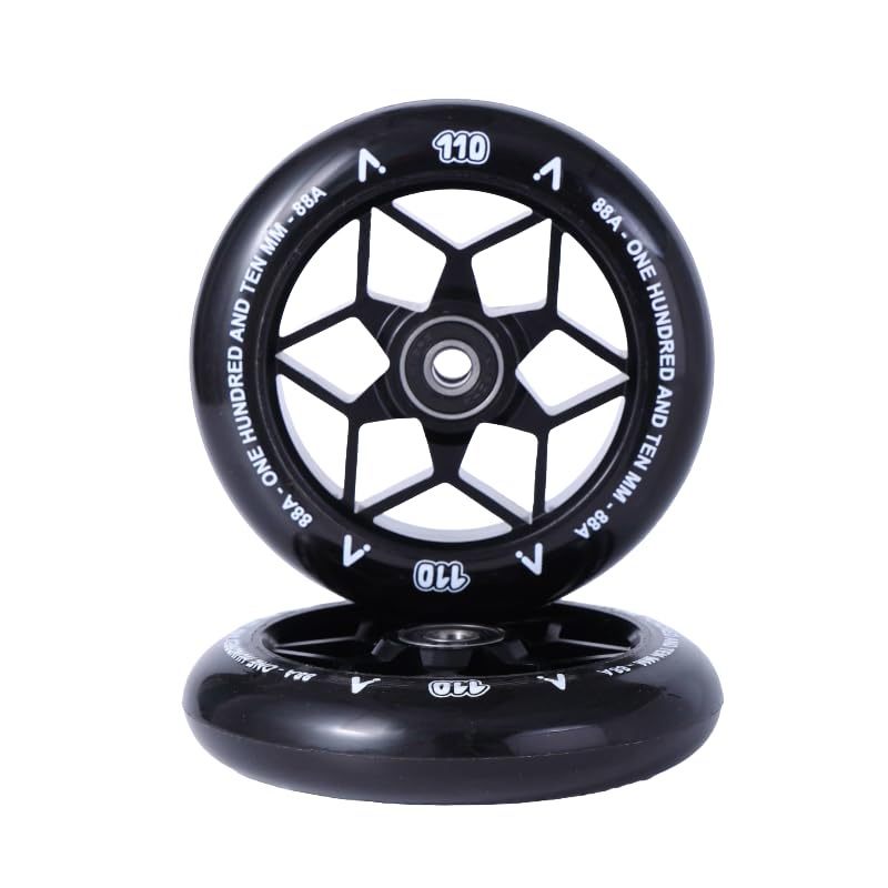 ACTA Stunt Scooter Rollen - Swift (2er-Paar) - 110 mm - Schwarz (Schwarz), Schwarz