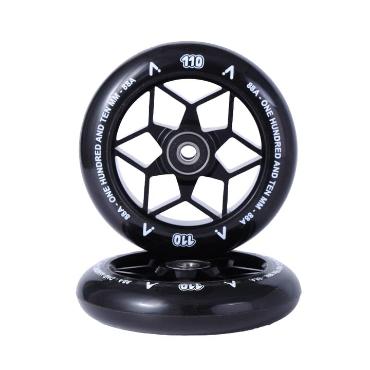 ACTA Stunt Scooter Rollen - Swift (2er-Paar) - 110 mm - Schwarz (Schwarz), Schwarz