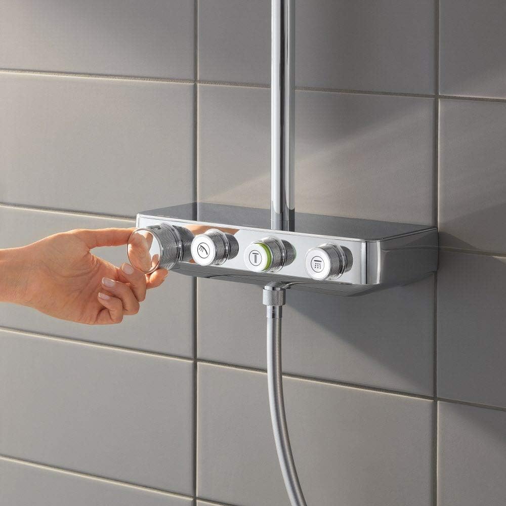 GROHE Euporia Smartcontrol 310 Duo - Duschsystem mit Thermostatbatterie (wassersparend, 3 Strahlarte