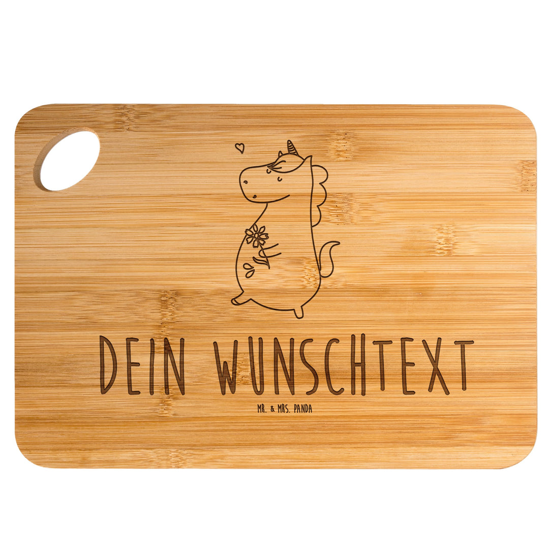 Mr. & Mrs. Panda Frühstücksbrettchen personalisiert Einhorn Spaziergang - Personalisierte Geschenke,