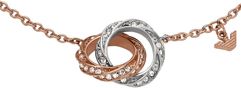 EMPORIO ARMANI Damen-Gliederarmband Edelstahl zweifarbig, EGS3005221
