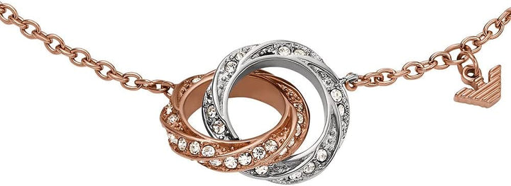 EMPORIO ARMANI Damen-Gliederarmband Edelstahl zweifarbig, EGS3005221