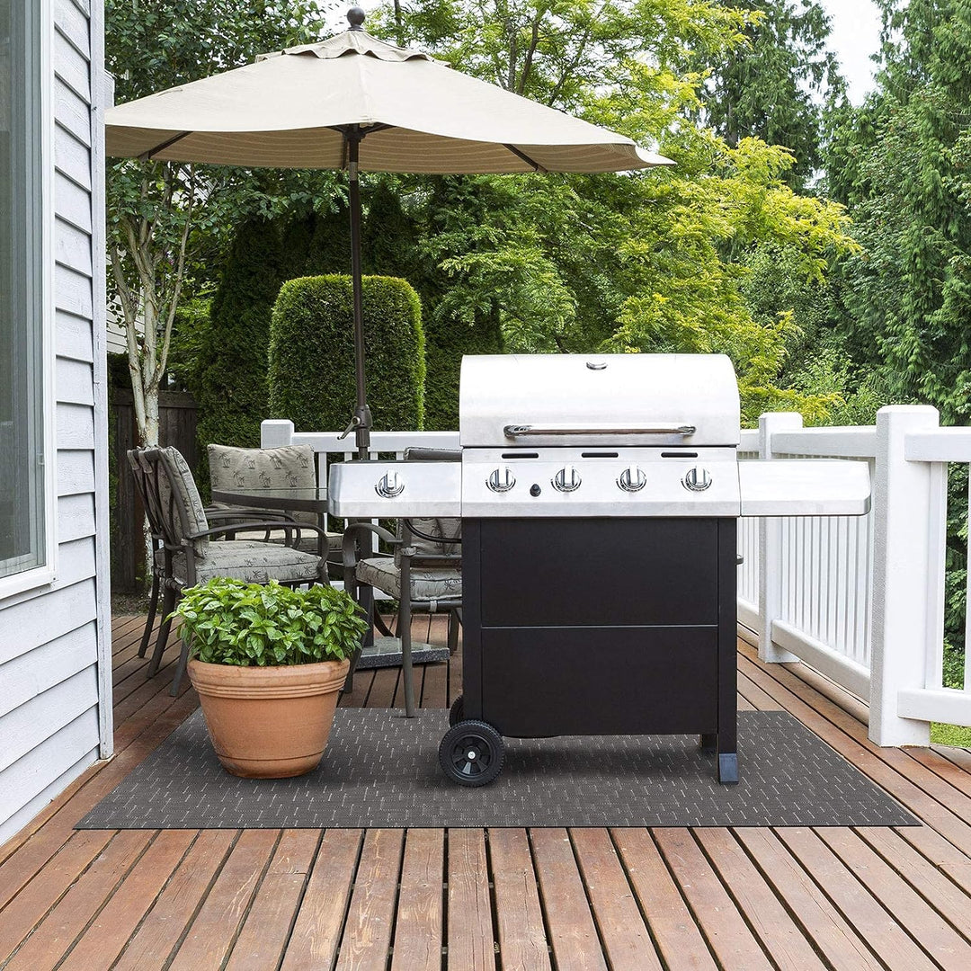 Floordirekt Grillschutzmatte | Schwer entflammbar | 2 Grössen | 5 Designs | Grillmatten zum Grillen