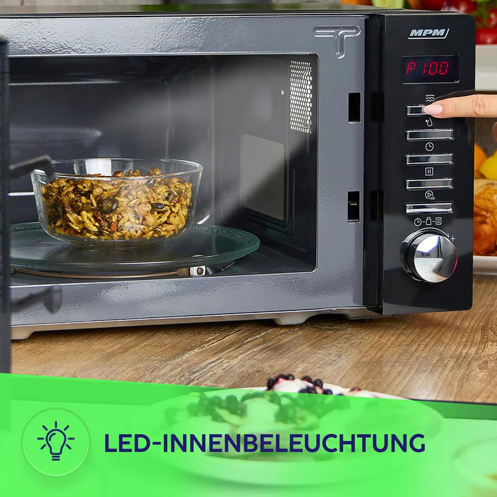 MPM Mikrowelle MPM-20-KMT-05 20 L - Mikrowellenofen für schnelles Kochen - Erwärmen und Auftauen - D