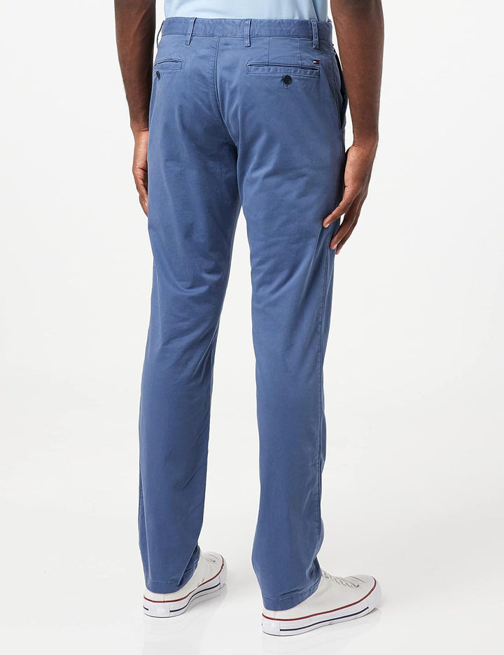 Tommy Hilfiger Herren Gewebte Hosen 28W / 34L Blau (Faded Indigo), 28W / 34L Blau (Faded Indigo)