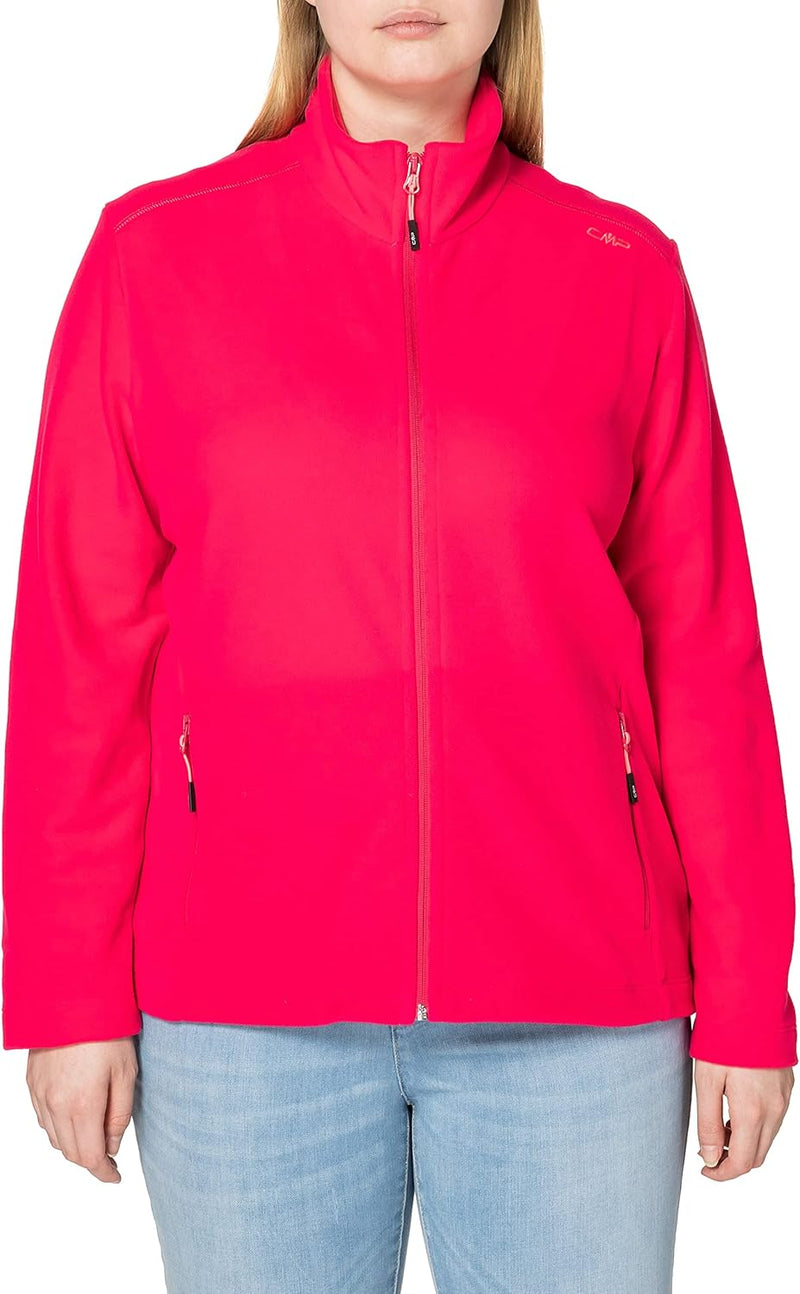 CMP Damen Lightweight Knitted Fleece Jacket With Mesh WOMAN JACKET D34 Strawberry, D34 Strawberry