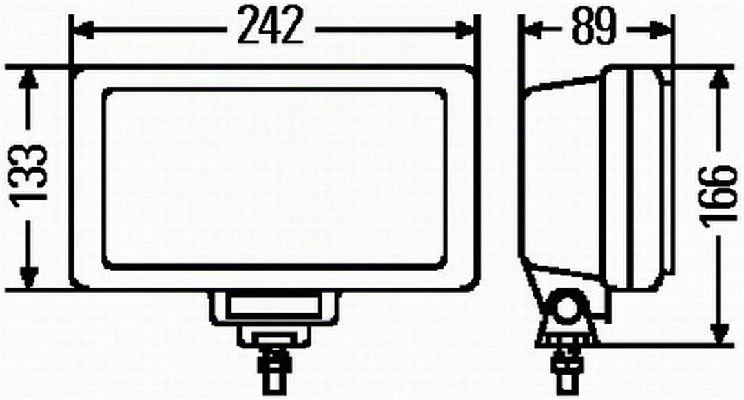 HELLA 1FE 006 300-121 Halogen-Fernscheinwerfer - Jumbo 220 - 12/24V - Referenzzahl: 37.5 - Anbau - L