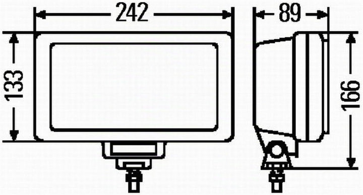 HELLA 1FE 006 300-121 Halogen-Fernscheinwerfer - Jumbo 220 - 12/24V - Referenzzahl: 37.5 - Anbau - L
