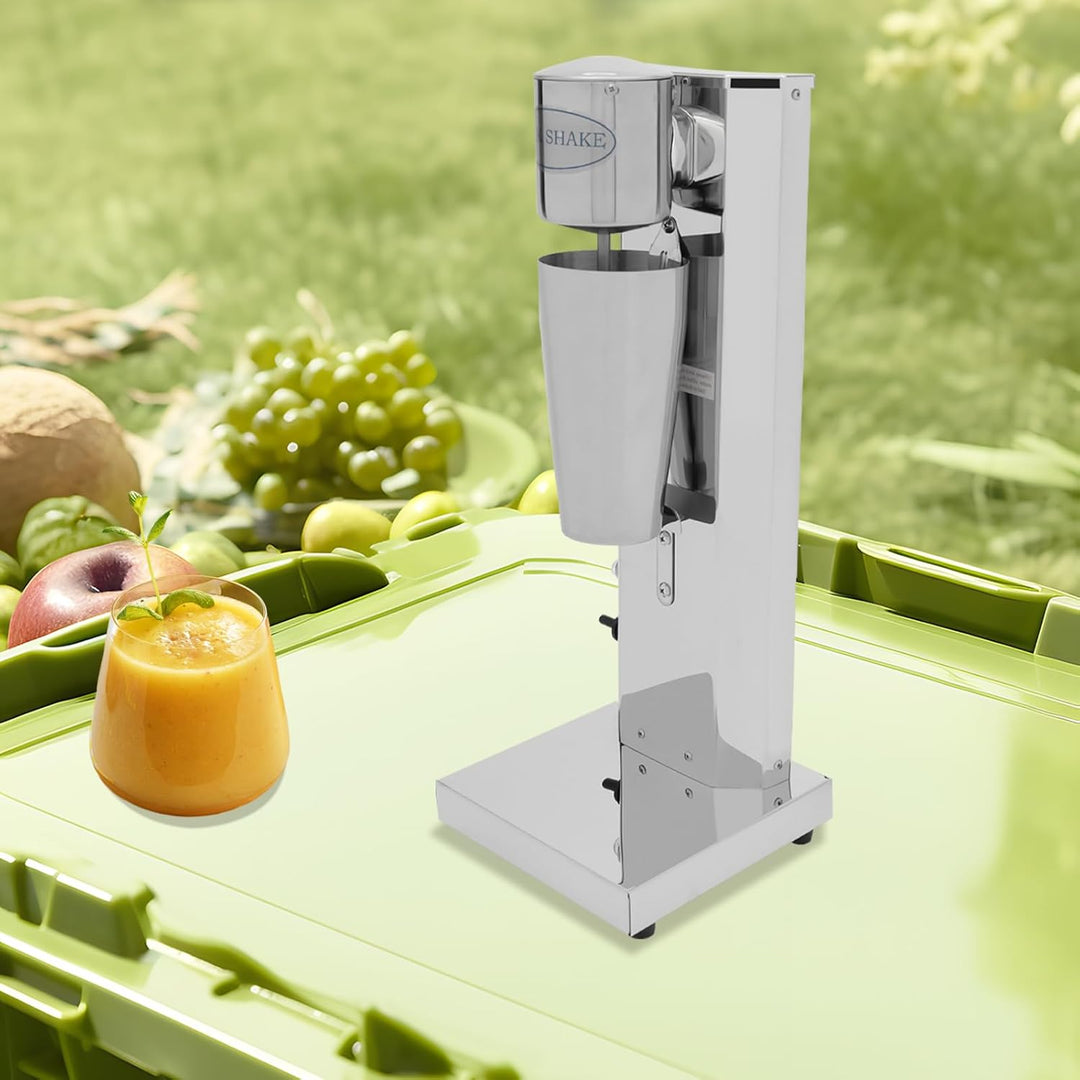 Elektrisch Milchshake Maschine, Edelstahl Standmixer, bis zu 18000 RPM, One Touch Schalter, 2 Geschw