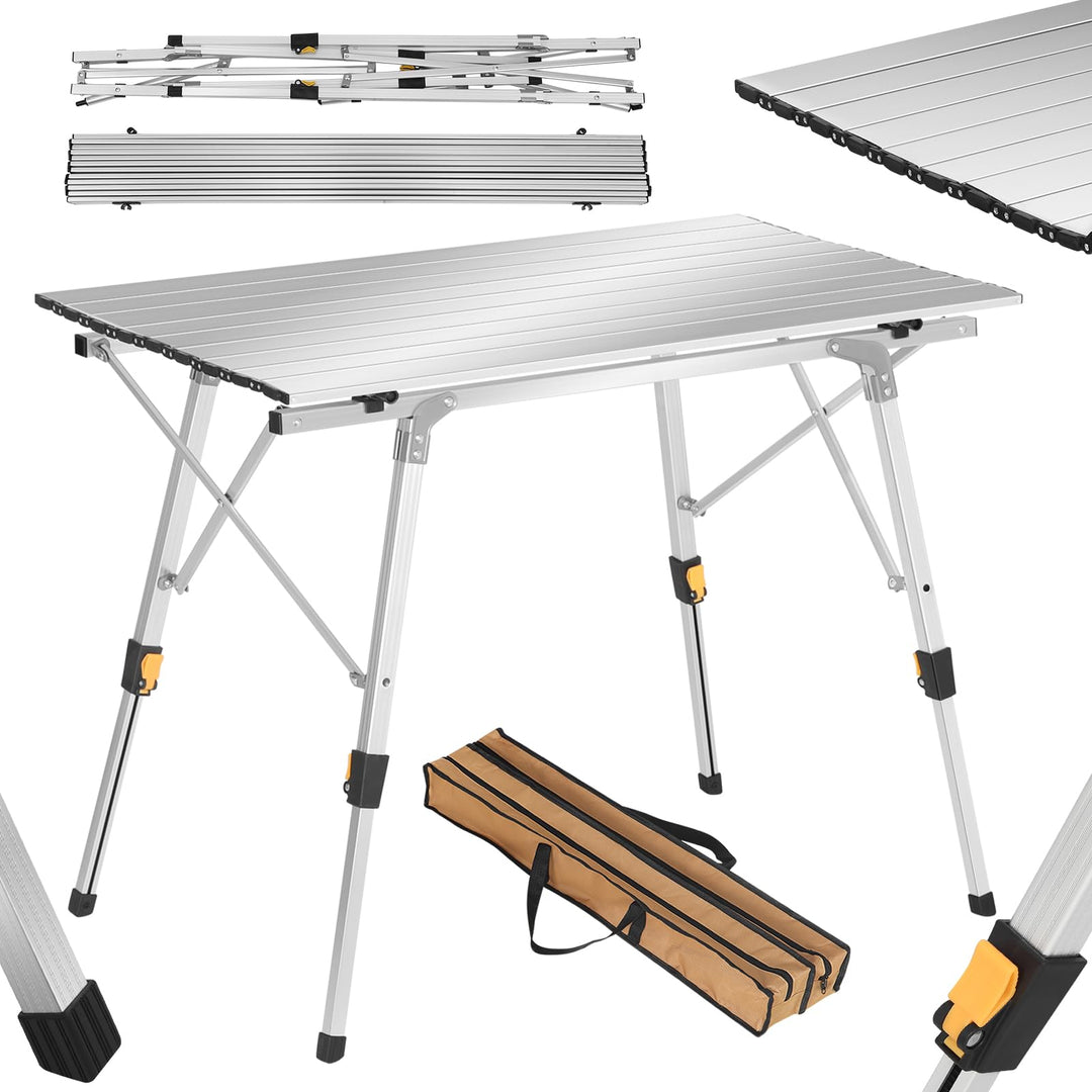WOLTU Campingtisch Klapptisch aus Alu Gartentisch Balkontisch Reisetisch zusammenklappbar, mit Packt