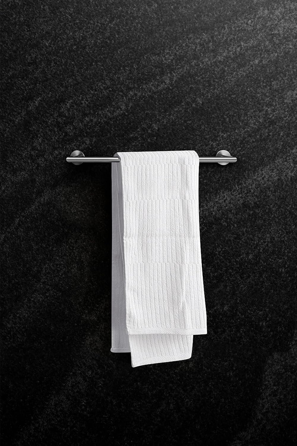 Ambrosya - Handtuchhalter zum Bohren - Badetuchhalter Handtuchstange Handtuch Haken Halter Wand Bad