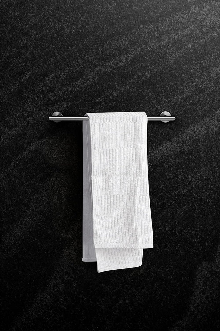 Ambrosya - Handtuchhalter zum Bohren - Badetuchhalter Handtuchstange Handtuch Haken Halter Wand Bad