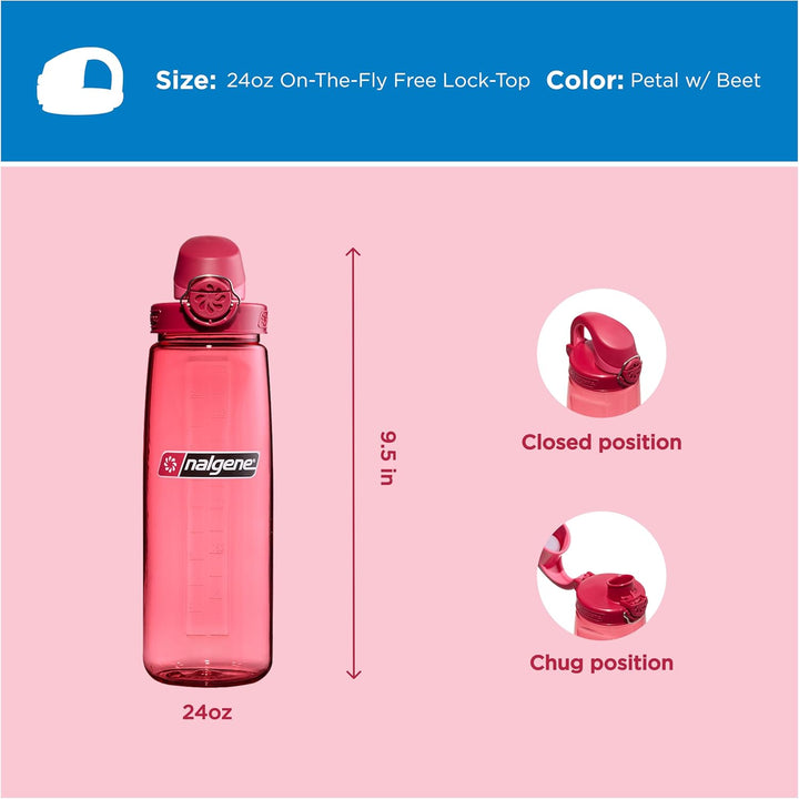 Nalgene OTF Sustain Trinkflaschen Rot 0,65 L, Rot