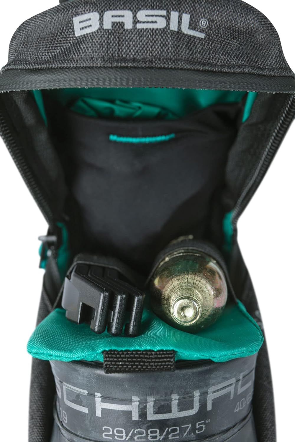 Basil Discovery 365D Satteltasche – 1 Liter – kompakt – wasserabweisend – Schwarz 1 Liter Schwarz, 1